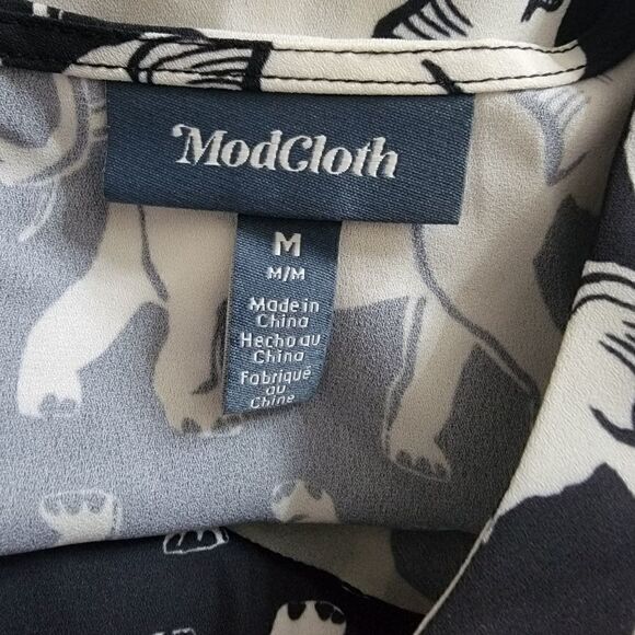 Modcloth Elephant Print Sheath Dress. Size M. - Picture 7 of 7